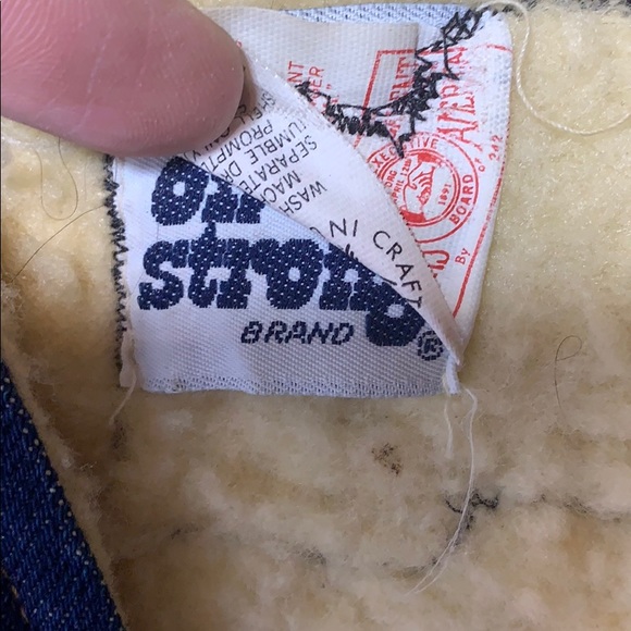 Vintage Denim Wool lined Vest Harley Davidson - Picture 7 of 9